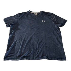 Men's UA Under Armour Navy Blue Loose Pullover Crew Neck Shirt Size XL EUC #1949